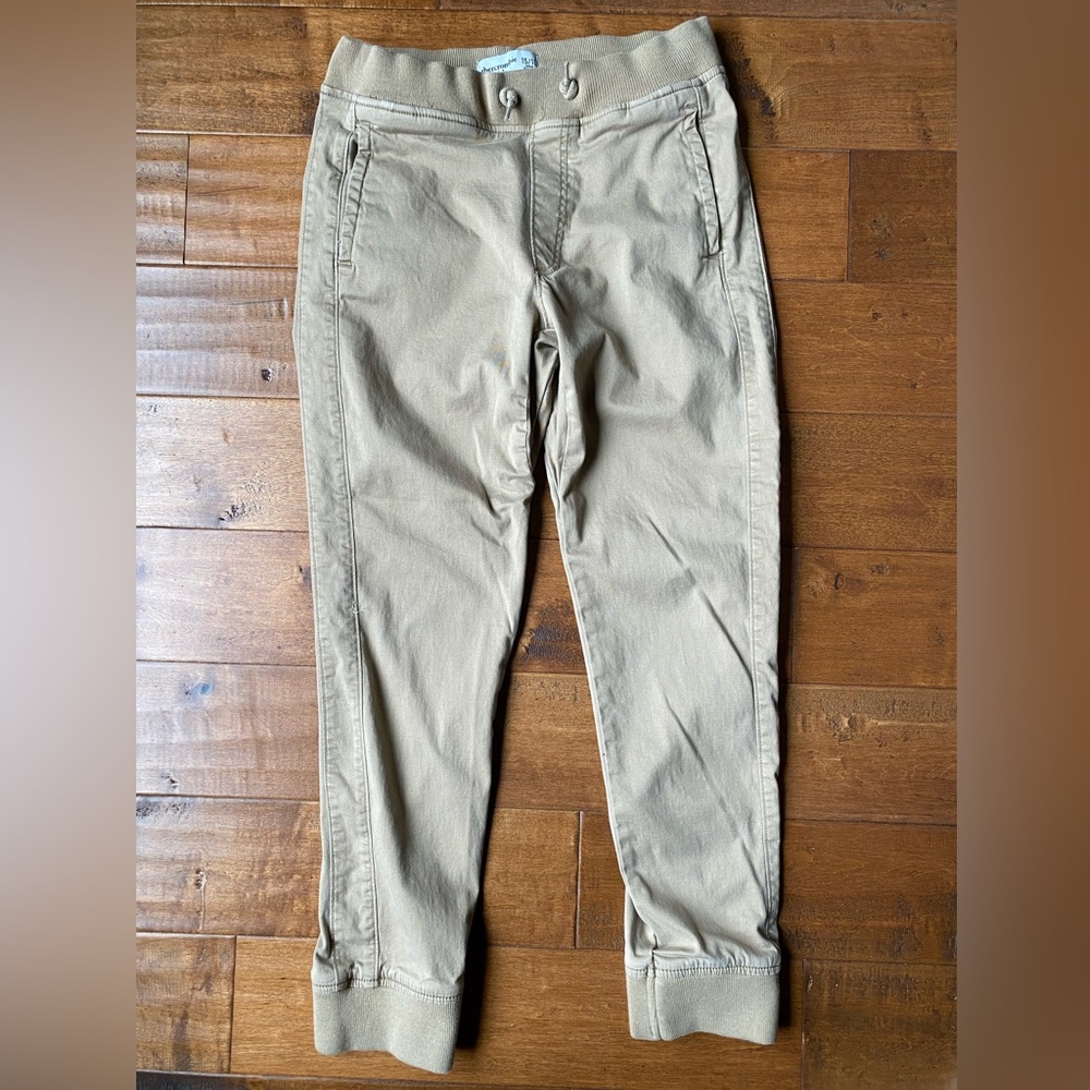 Abercrombie Kids Khaki Joggers - Size 15/16